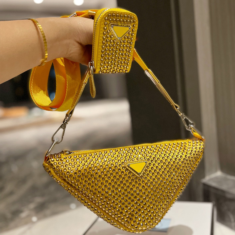 

Bags Shoulder designer bag handbag Women Crossbody Bags Shoulder Bags two piece set womens wallet fashion all-match inlaid brick handbags Prad 76KX, White--style 2--22x14cm