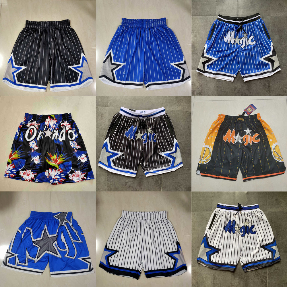 

Basketball Shorts Orlando''Magic''men Throwback pocket Black, Color