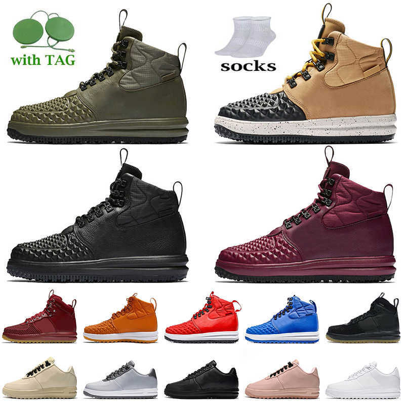 

2022 New Outdoor Sports Lunar Duckboot Shoes Medium Olive Tan Black Red Blue Burgundy Linen Cider Grey Women Winter Snow Trainers Sneakers, B26 burgundy 40-47
