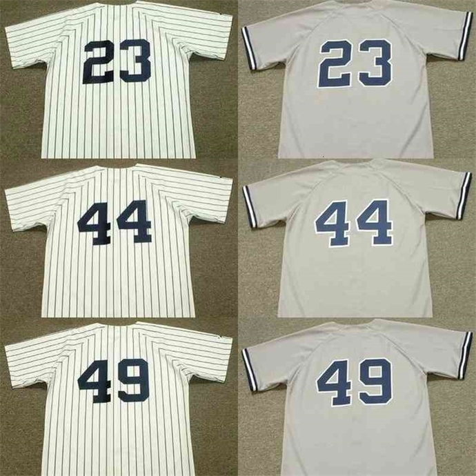 

Sjzl98 Men 23 DON MATTINGLY 10 CHRIS CHAMBLISS 12 RON BLOMBERG 44 REGGIE JACKSON 35 MIKE MUSSINA 49 RON GUIDRY 1983 Home Baseball Jersey