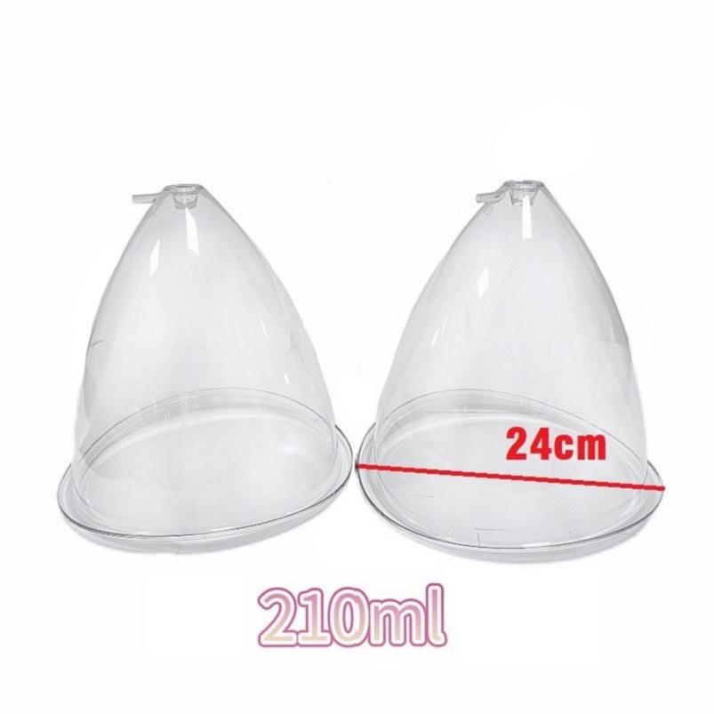 

1 Pair 24cm 210ML Fast Shipping Largest XXXL Size Plastic Blue Big Cup Butt Cups For Buttock Breast Enlargement Vacuum Suction Machine