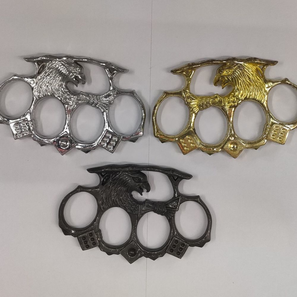 

Outdoor Alloy Finger Tiger Self Edc Defense Fist Buckle Four Eagle 8KBW