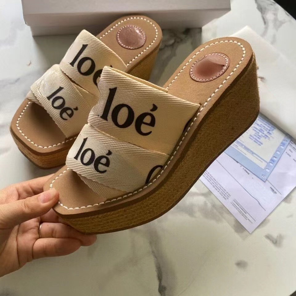 

Slippers OP58 female summer wear 2022 new instagram tide all-rounders height thick red beach letters cross grass sponge bottom flip-flops, Other model contact with us