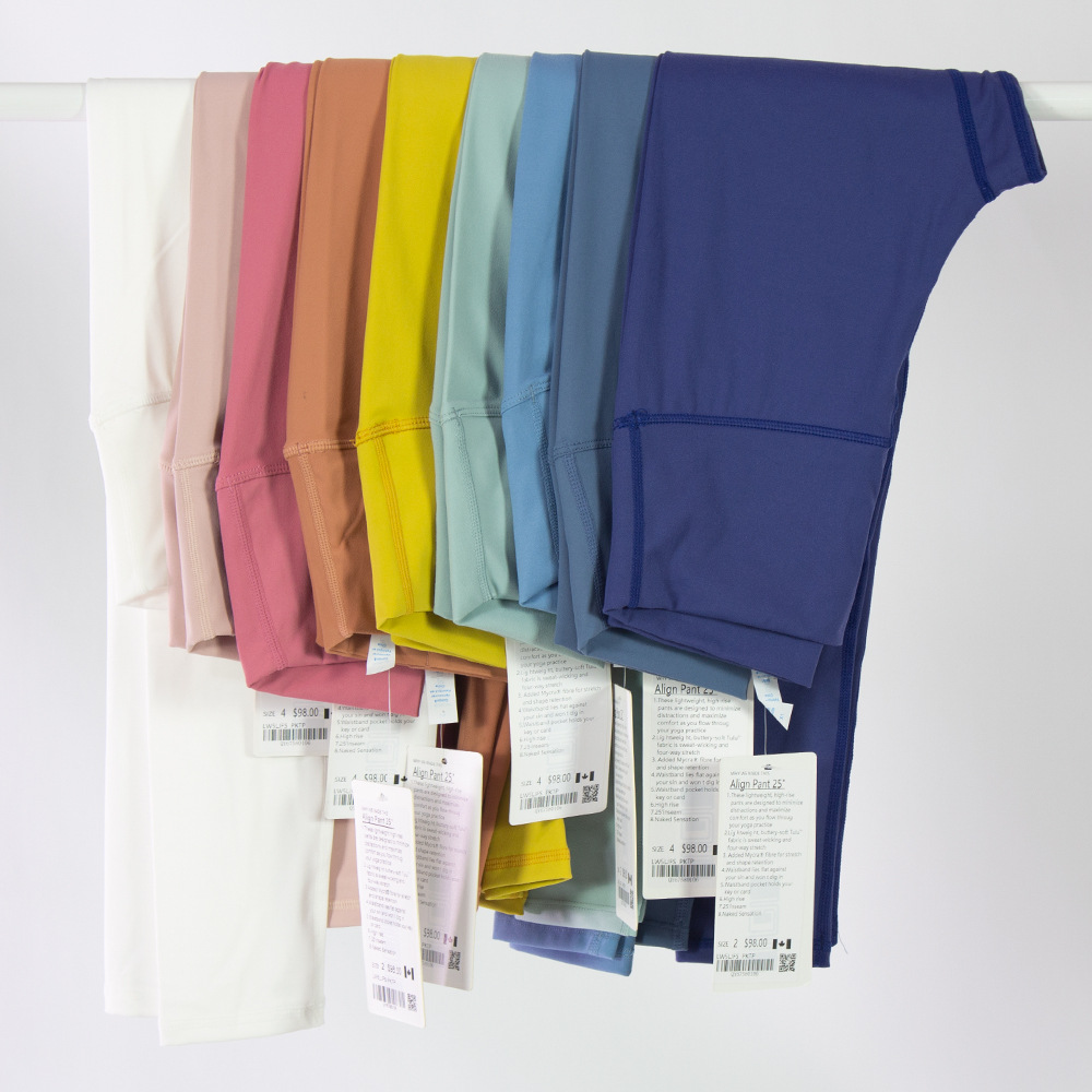 

aligns womens yoga outfit solid color leggings pant high waist designers clothes sexy legging yogas pants sports elastic fitness wear overall tights workout, 20