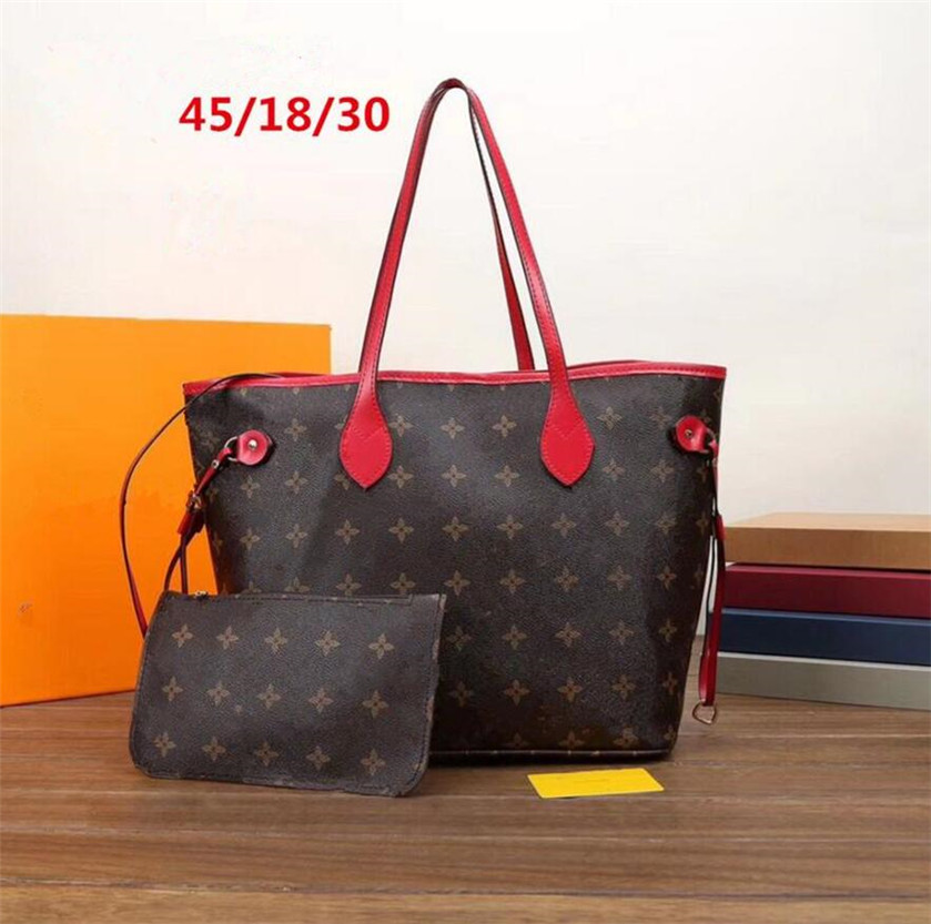 

Womenbags 2pcs/set tote Brand Top quality Paris style Famous designer handbags L flower women luxury bag high-end womens Totes Fashion, Size