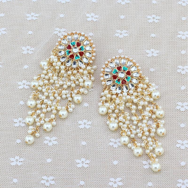 

Dangle & Chandelier Women Bollywood Ethnic Bridal Bride Kundan Earrings Pearls Jhumka Jhumki Bahubali Drop Fashion JewelryDangle DangleDangl