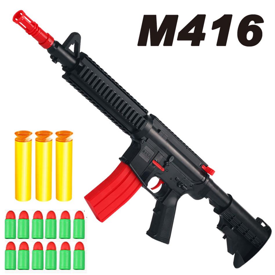 

M16 Soft Rubber Bullet Gun Toy Rifle For Kids Boys Adults CS Fighting Outdoor Game292S