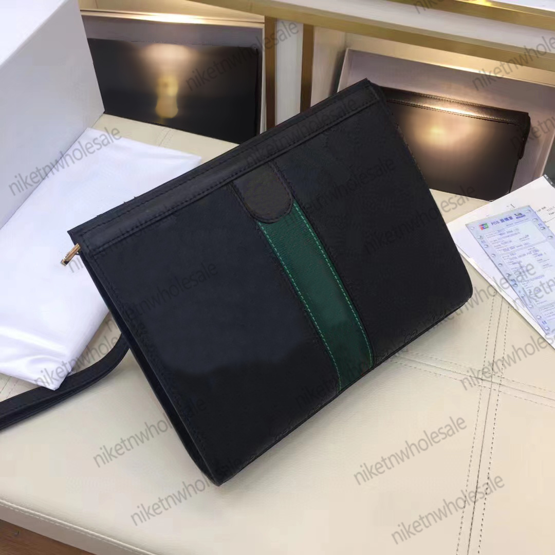 

Luxury Designer Business Bag Men Leather Clutch Bags Black Ipad Briefcase G Wallet, ##