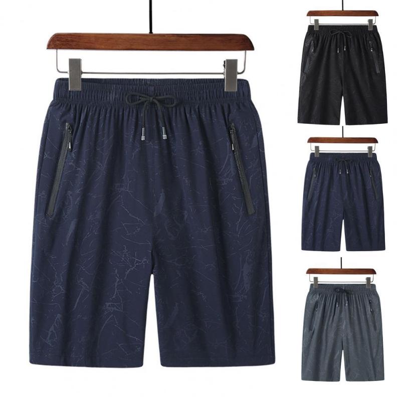 

Men's Shorts Camping/Trekking/Travel Quick Dry Sports Men Zipper Pockets Thin Elastic Waist Casual StreetwearMen's, Blue