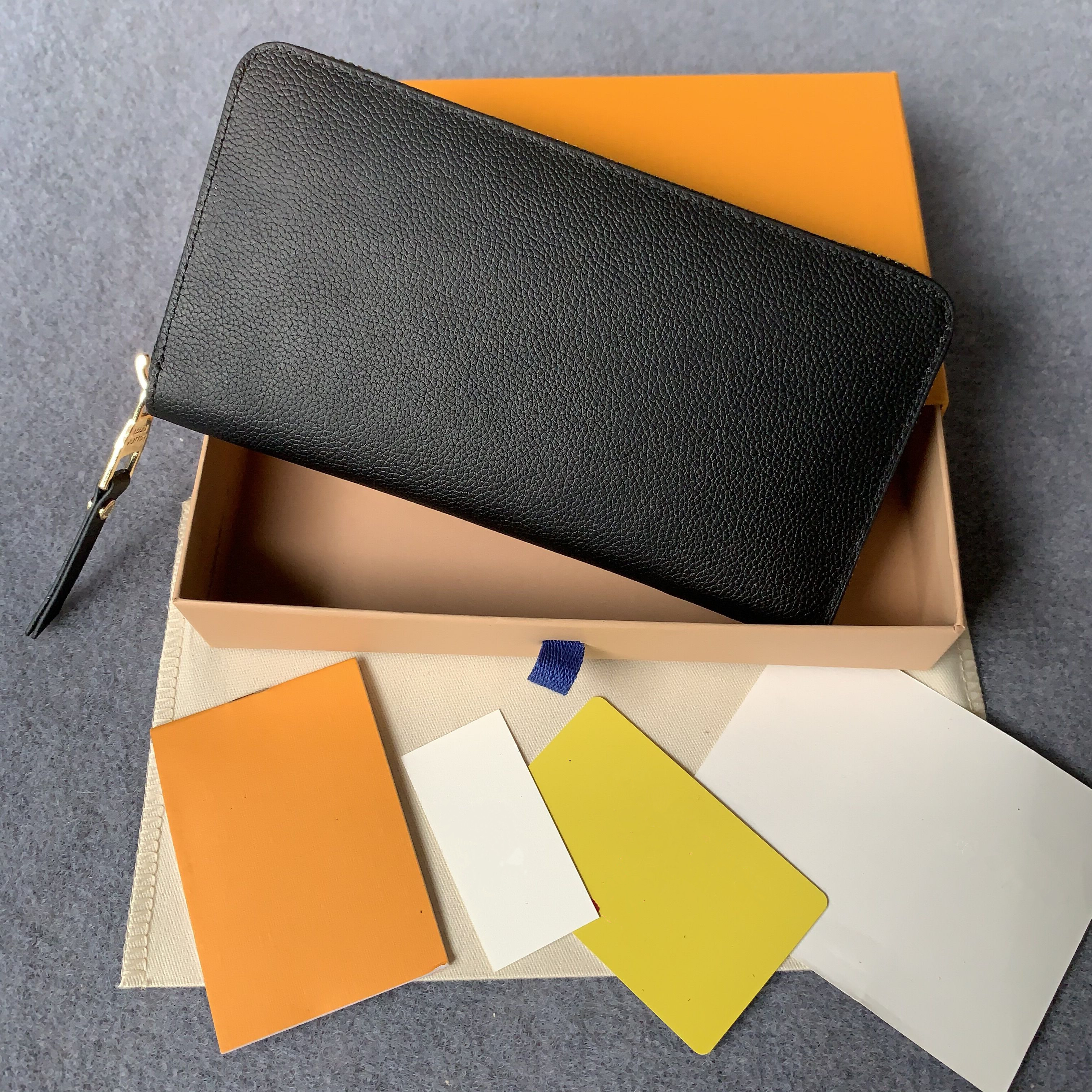 

New Designer Wallet for Women Brand Long Wallet Purse for Ladies Fashion Clutch Bag With Box Designer Billetera, Red