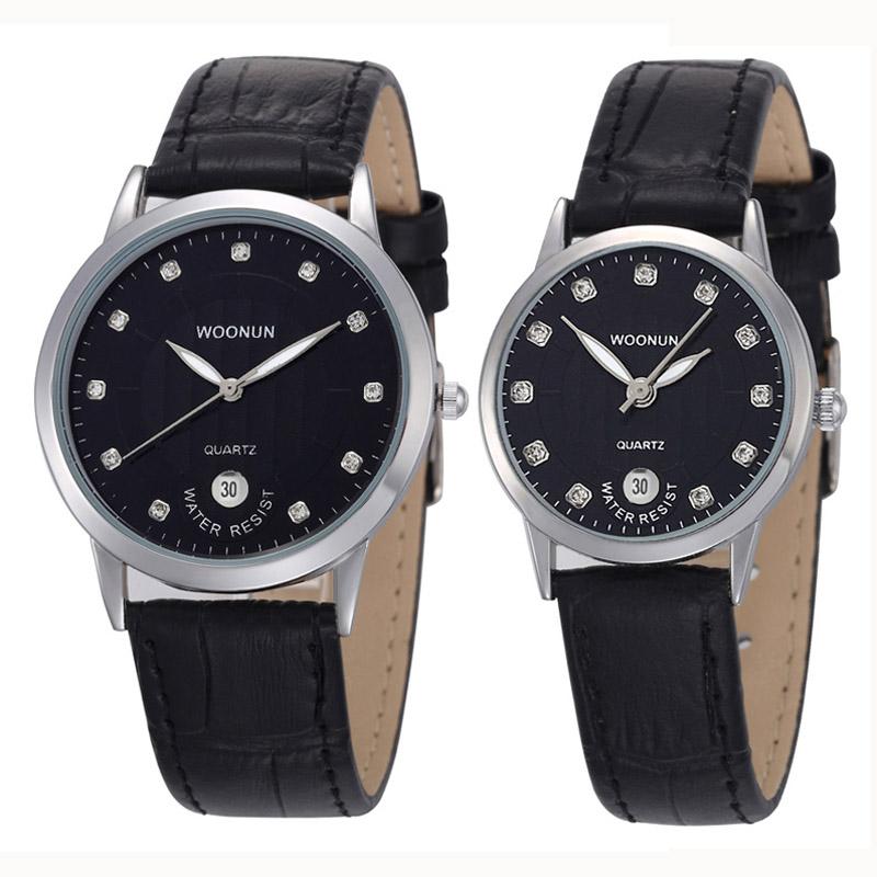 

Wristwatches Brand Couple Watch Quartz Women Men Luxury Leather Strap Wrist Date Display Dress Watches Relogio Masculino FemininoWristwatche, 038035qeg