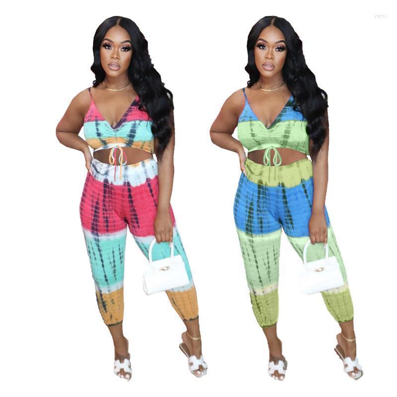 

Strapless Sleeveless Crop Top And Pants 2 Pieces Set Sexy Tight Club Party Lady Fashion Tracksuits Women, Green