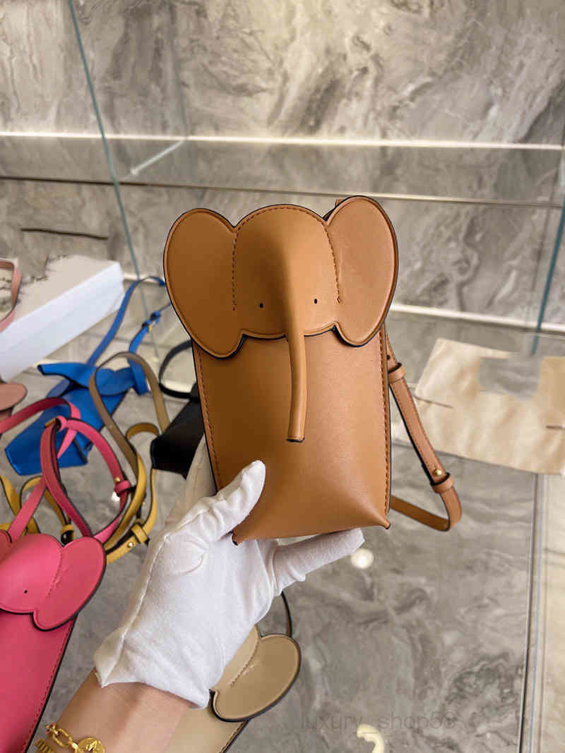

Crossbody Elephant Phone Bag Women Handbag Shoulder Leather Luxury Designer Brand Card Holder Crobody Female Purses