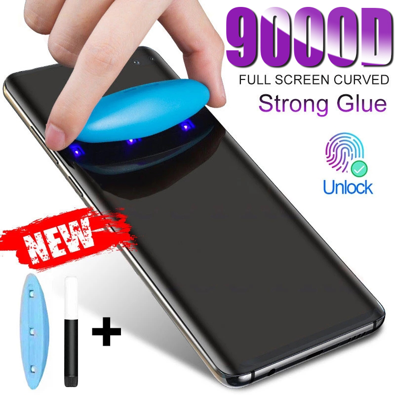 

UV Tempered Glass For Samsung Galaxy S21 S22 Plus S10 S9 S8 Screen Protector S20 Ultra S10e S 9 8 Note 8 9 10 20 Protect