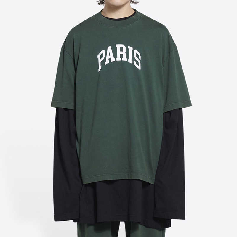 

PARIS letter Printed Tee Fashion Man Women T-shirt Hip Hop summer oversize style FZTX683, Pink
