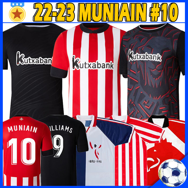 

22/23 bilbao Soccer Jersey Fans player version retro Athletic Unai Simon I.MARTINEZ WILLIAMS BERENGUER men kids kit socks full sets football shirt YURI B RAUL Camiseta, 21-22 home kits