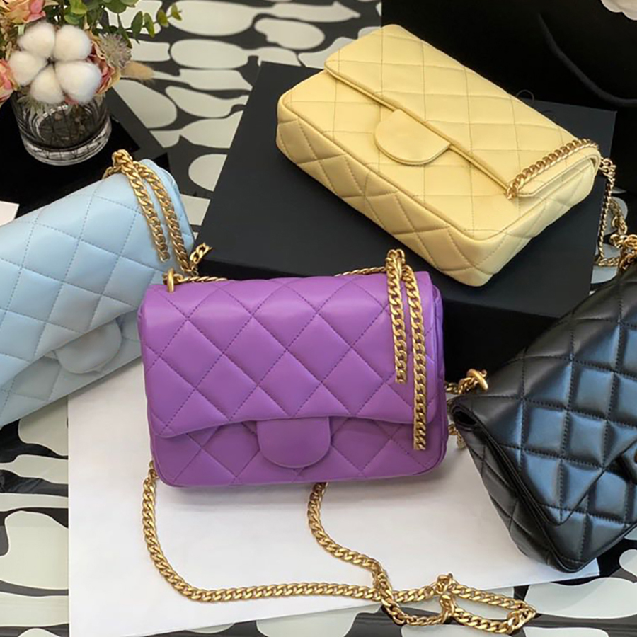 

10A Top quality woman shoulder bag 17cm sheepskin chain bagss fashion crossbody bags Luxurious designer bags lady clutch purse wallet With box C037, More product consulting