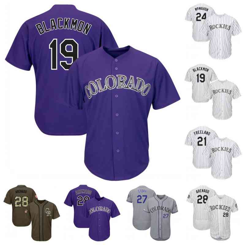 

C202 74 Joe Harvey 25th Season Charlie Blackmon Nolan Arenado Trevor Story Daniel Murphy Ian Desmond Ryan McMahon Freeland Baseball Jersey, 150th grey flex base