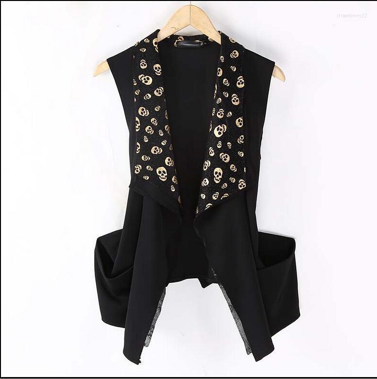 

Summer Free Slim Fashion Personality Sleeveless Vest Waistcoat Jacket Cardigan Tide Of Non-mainstream Men / Xxl Men's Vests Stra22, Black