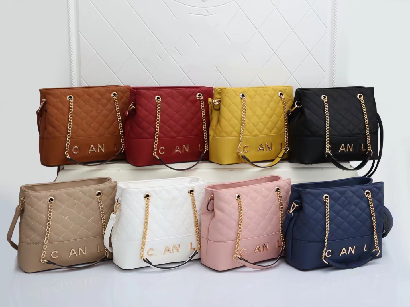 2022 new triumphal CHANNEL arch leather bags women's large capacity single shoulder diagonal bag Bucket Bag-image-874964472