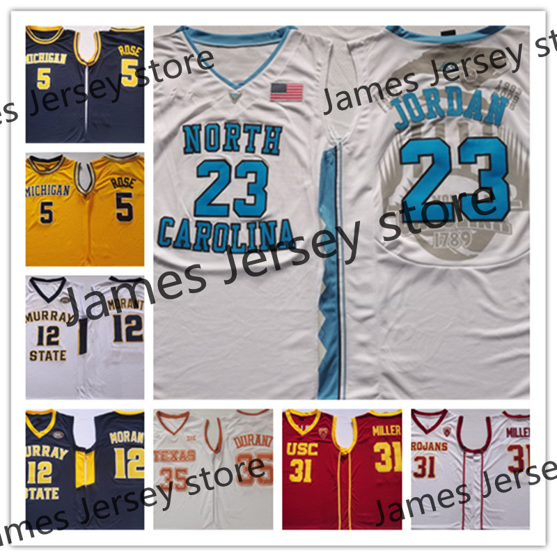 

NCAA basketball Jersey 5 Jalen Rose 41 Glen Rice 12 Ja Morant 23 Michael Jor dan 35 Kevin 31 Cheryl Miller 33 Lisa Leslie 5 Kyle Guy 21 Tim Dun can Embroidered Jerseys, 31 cheryl miller red
