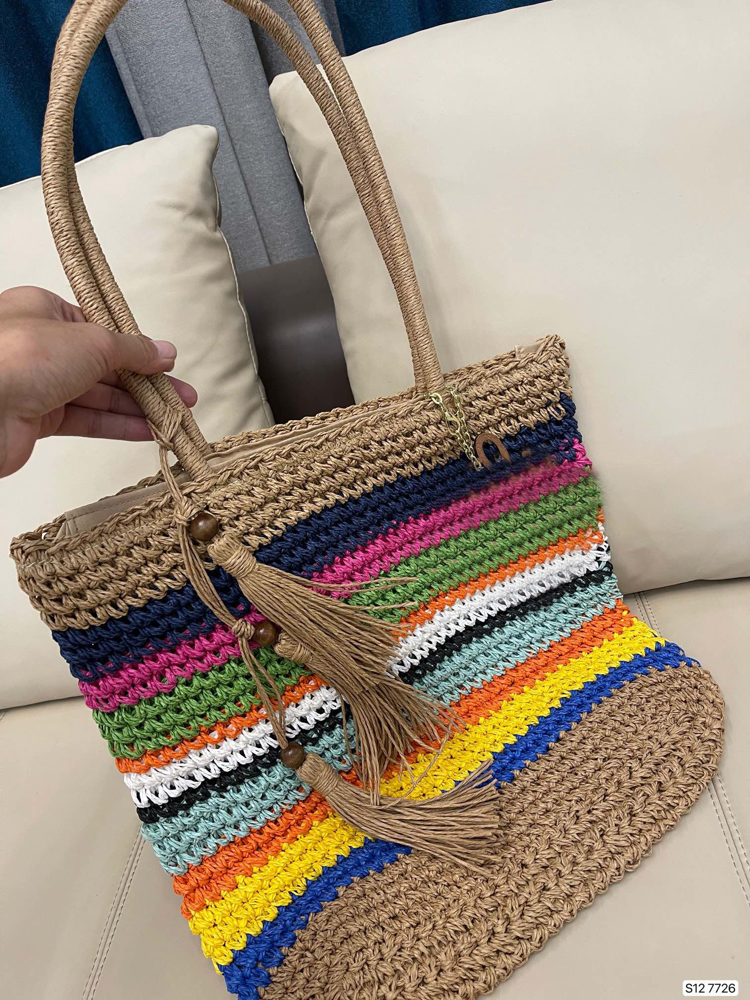 

Designer Fashion Straw Shopping Bags Handbag Shoulder Bag Luxury Large Capacity Tote 39CM XB40083, Box cost to buy no bag