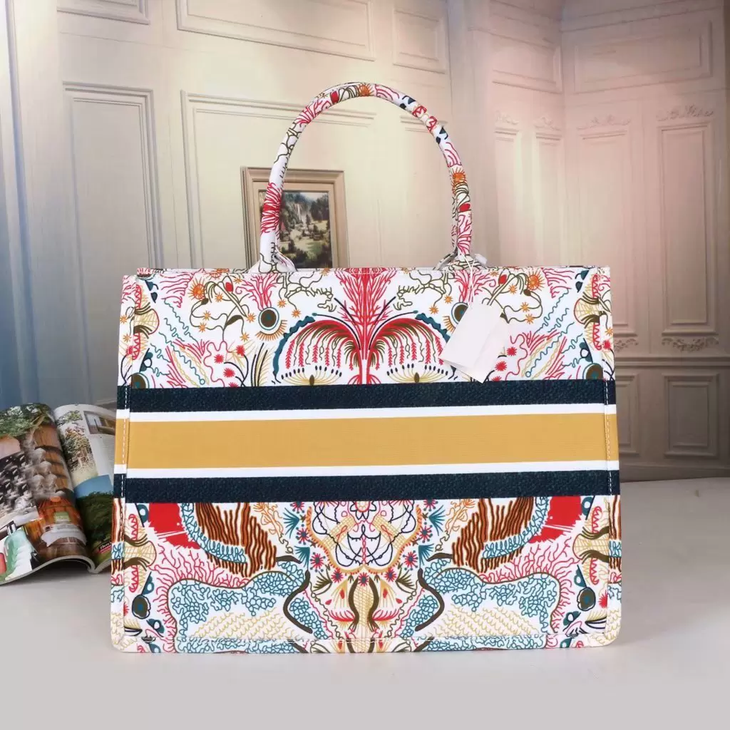Fashion Femmes Grands sacs à provisions 2022 Canvas Broidered Female Sac Sac fourre-tout