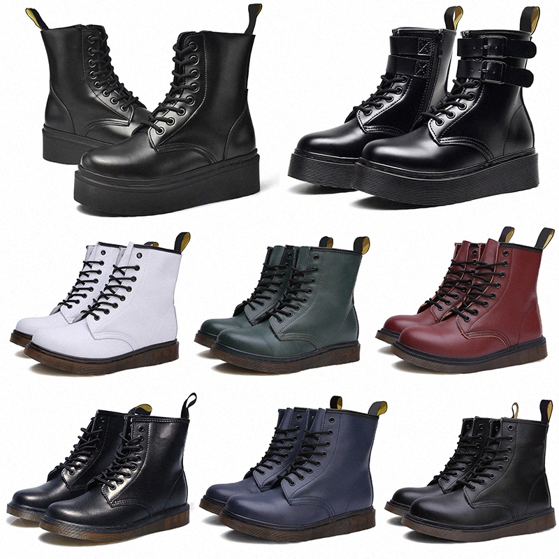 

2022 womens mens dr doc 1460 aston Martin boots docs marten doctor 1640s Martins Smooth Winter fur Ankle Half Navy blue martens red BorJXJx#