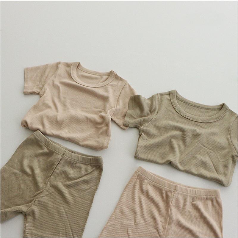 

Clothing Sets 1-5T Toddler Kid Baby Boy Girls Clothes Set Summer Cotton 2pcs Outfits Infant Pajamas Two Piece Cute Shorts HomewearClothing