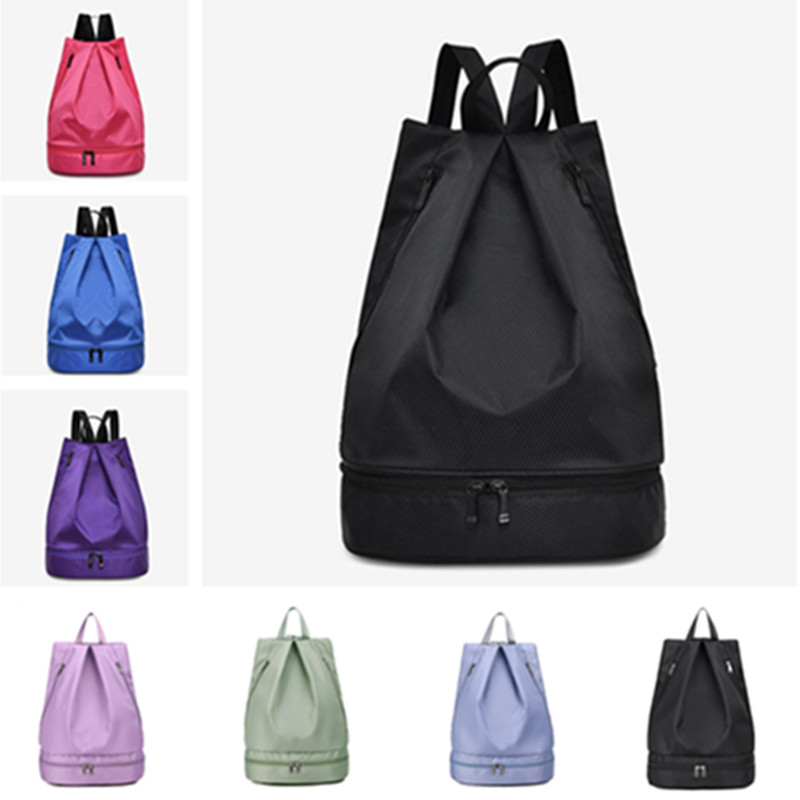 LU-303Swimming bag wet and dry separation women's fitness sports bag beach men's swimsuit travel anti-splashing backpack-image-777557601