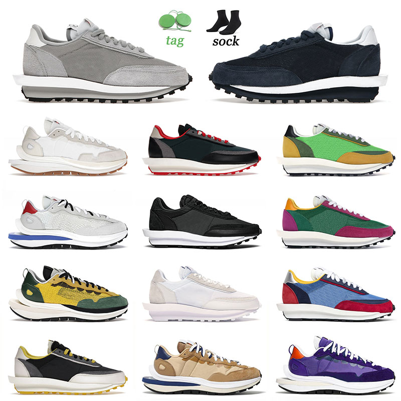 

Top Fashion 2022 Fragment Sacais LDV Waffle Running Shoes Grey Blue Void Game Royal Bright Citron White Nylon Neptune Green Men Women Trainers, A51 36-40