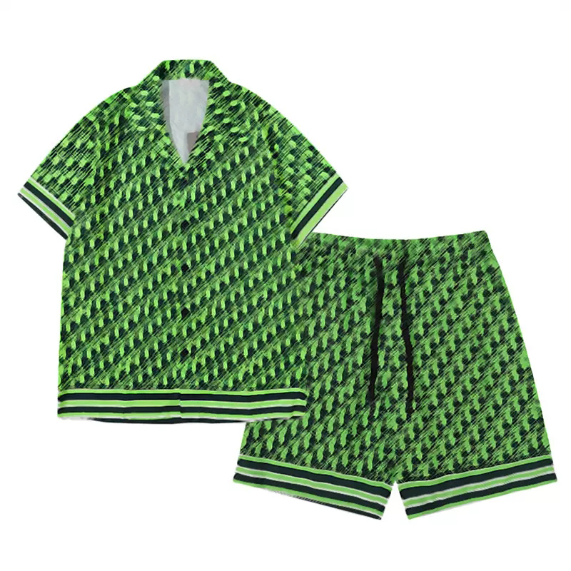 Couchons de survêtement à manches courtes Fashion Hawaii Designer Men Shirts décontractés Sets Summer Swimwear Board Shorts Pants Seaside Holiday