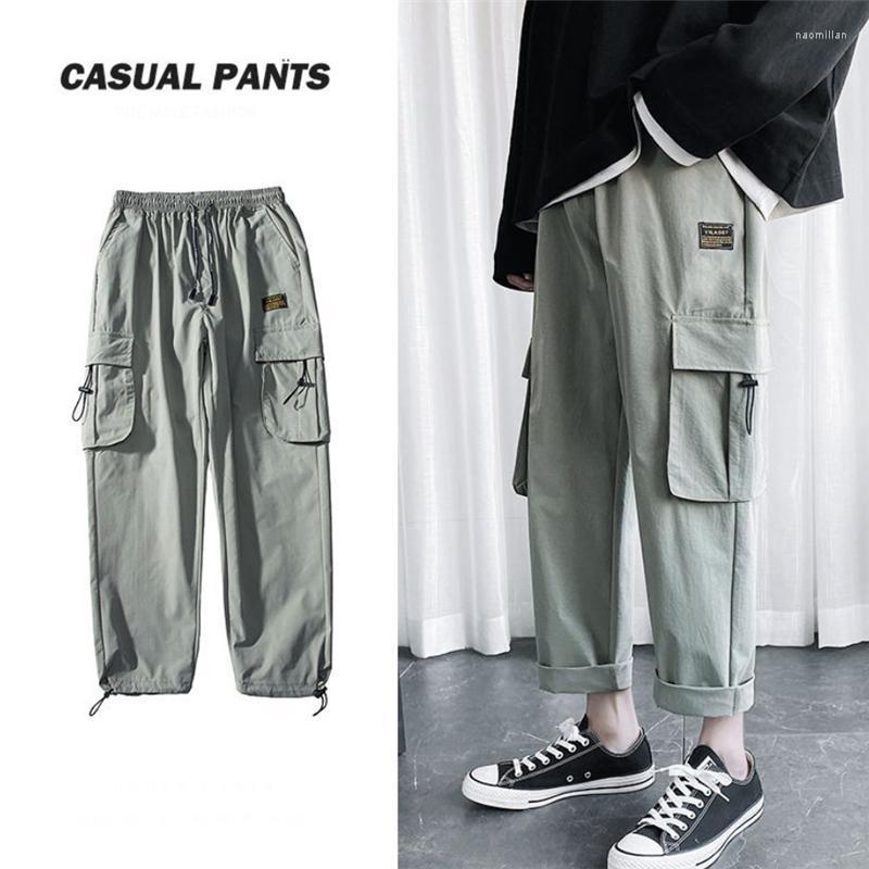 

Men's Pants Casual Men's Cargo Loose Straight Male Trousers Outdoor Sport Style Fashion Lightweight Pocket Pantalones De HombreMen's Nao, Black pants