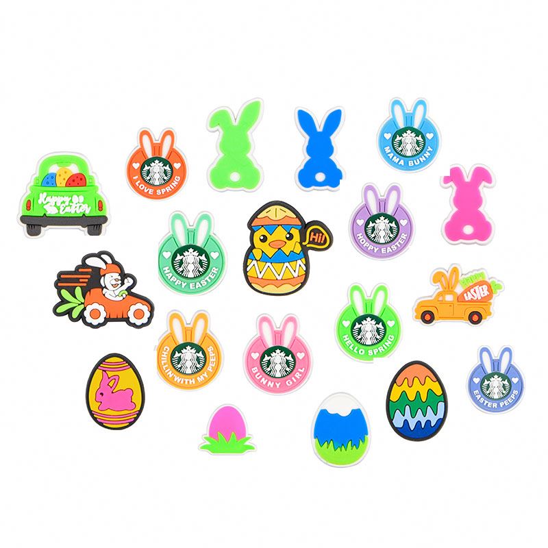 

2022 Wholesales Happy Spring Hot Sales Easter Egg New Rabbit Encanto Croc Shoe Charms