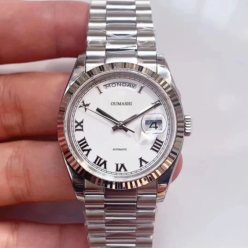 

Watch Mens Luxury Automatic Mechanical Sapphire Glass Day Date Display Waterproof