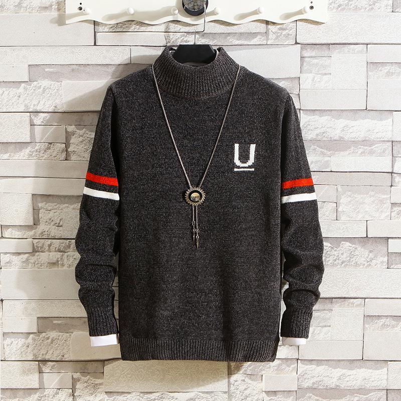 

Men's Sweaters Autumn Fashion Men Long Sleeve Man O-Neck Sweater Solid Slim Fit Knitting TopsMen's Mari22, Black
