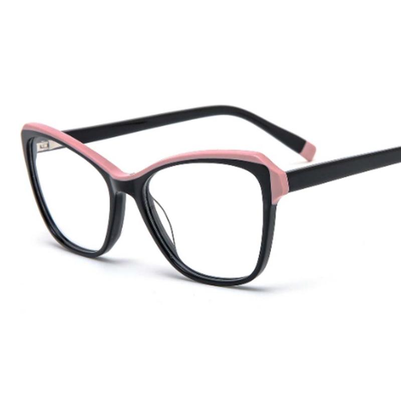 

Fashion Sunglasses Frames 80748 Luxury Acetate Glasses Frame Women Optical Prescription Computer Eyeglasses