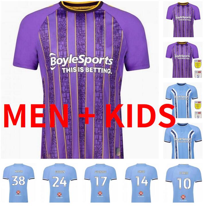 

22 23 Coventry City soccer jersey 2022 2023 home blue 10 O Hare Sheaf 17 Gyokeres 24 Godden 38 Hamer men kids kit football shirts adult camiseta de futbol, Kids size