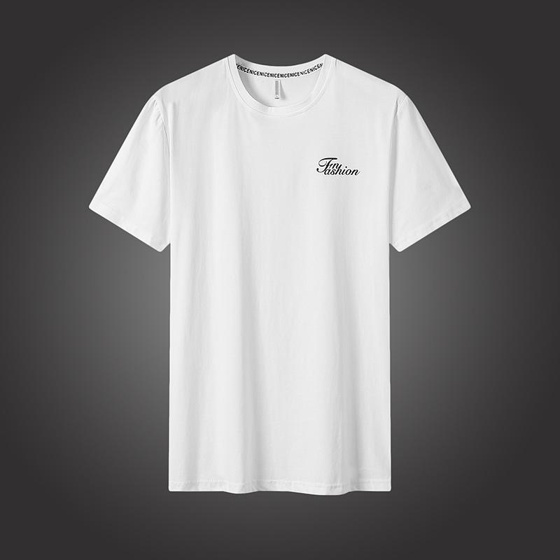 

Men's T-Shirts 2022 Summer 95% Cotton White Solid T Shirt Men Causal O-neck Basic T-shirt Male High Quality Classical Tops, Green