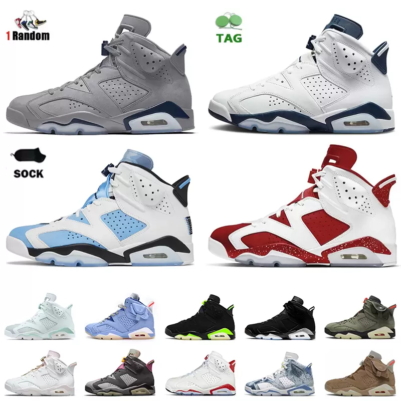 

Men Women 6s Jumpman Basketball Shoes mens sneaker 6 Red Oreo UNC White Midnight Navy British Khaki Olive Black Cat Bred Tinker sports trainers sneakers eur 36-47, 18