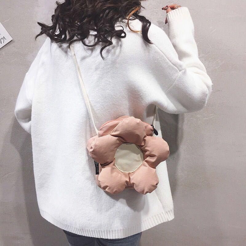 

Evening Bags Sunflower Bag Shoulder Female Cute Celebrity Fashion Flower Girl Youth One-shoulder Messenger For Women