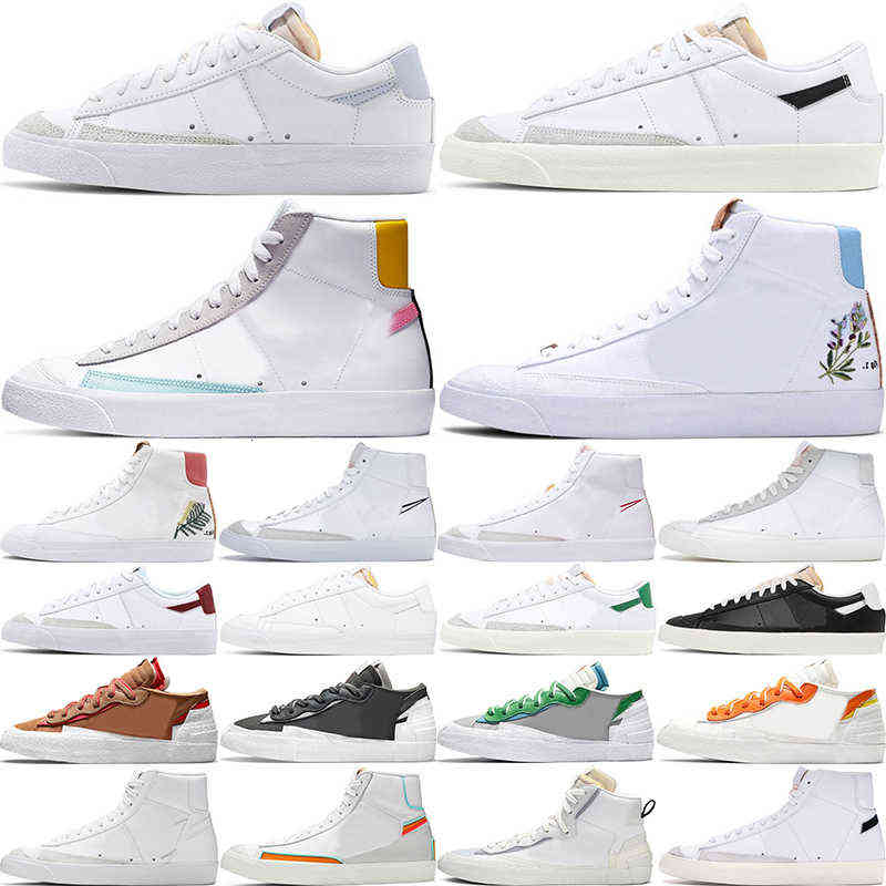 

blazer mid low 77 Vintage trainers shoes Have A Good Game sketch pack gold navy black suede CNY rubberized crimson habanero red Sneakers, Triple white