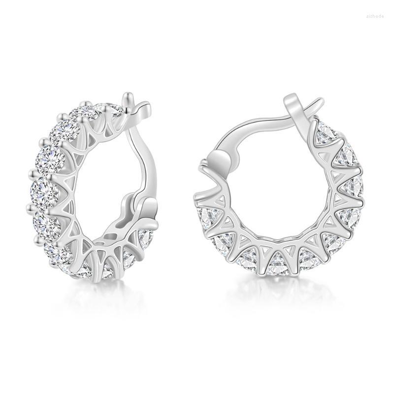 

Hoop Earrings Small For Women Vintage Hip Men Jewelry Punk Accessories Micro Pave Zircon Fashion Gift E835Hoop & Huggie