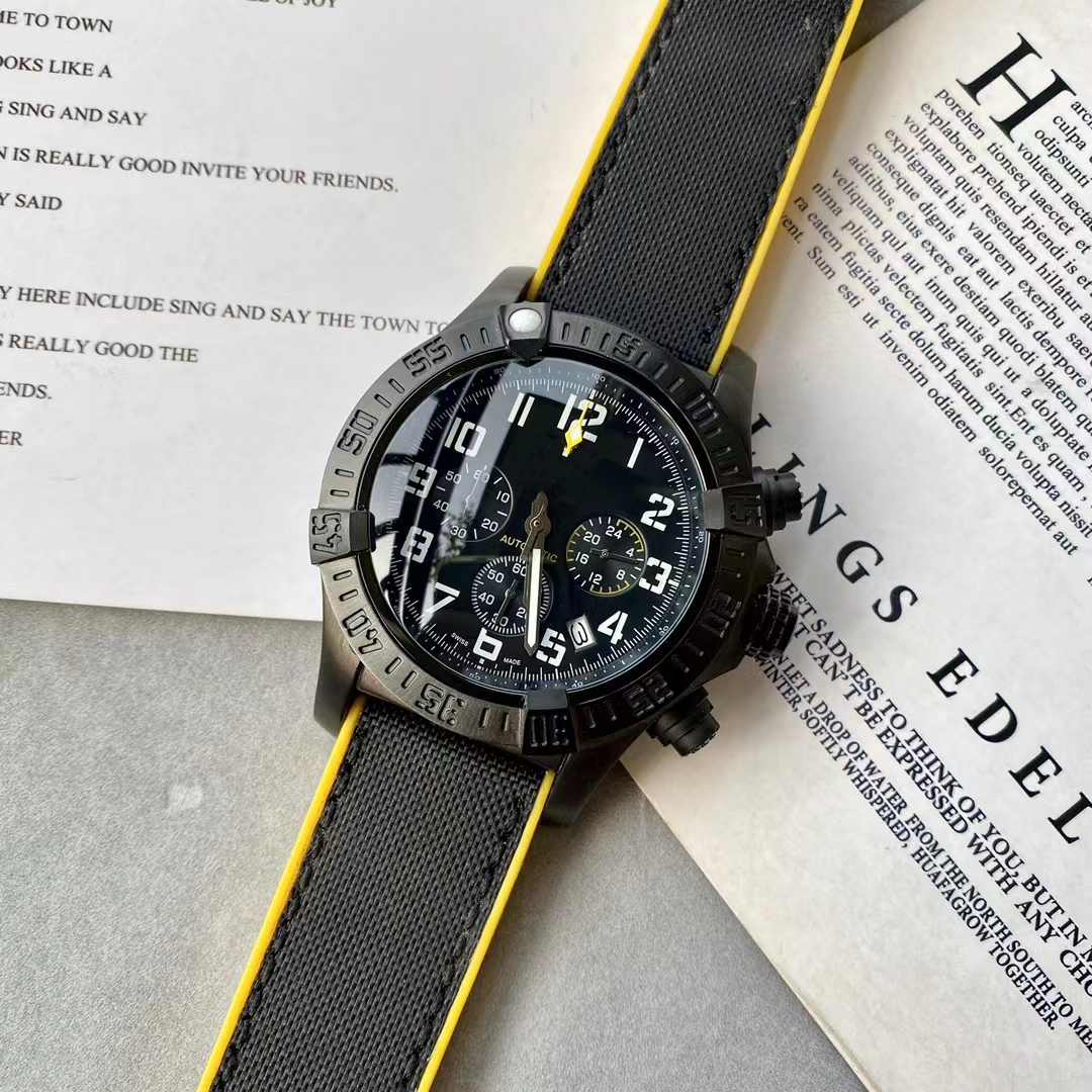 

luxury Chronograph Timekeeping watch for men 45mm mens watches designer Quartz movement mineral wear-resistant mirror waterproof super luminous C1, Tool