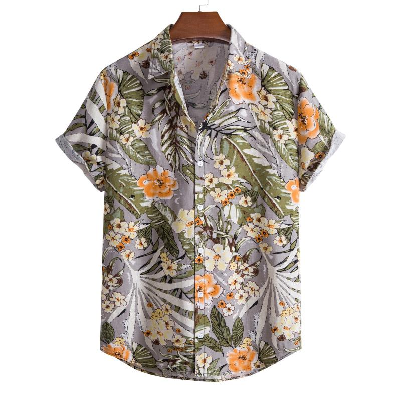 

Men's Casual Shirts For Men Pack Men's Shirt Short-Sleeved Fashion Beach Print Summer Black Pullover Mens Fitted Long SleeveMen's, Red