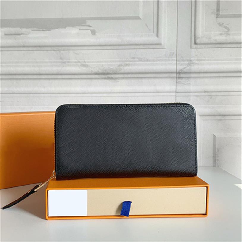 

High quality Luxurys Genuine Leather Wallets Purse Holders Coin designer wallet handbag card holder Men Women Black Lambskin 215h, Damier ebene