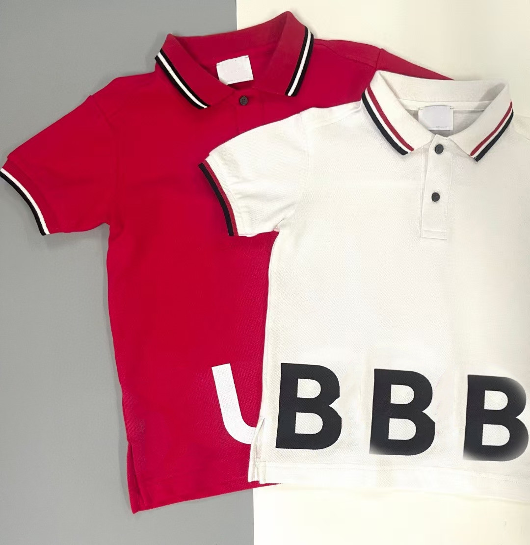 

Children T-shirts Child Clother Summer T-shirt Short Sleeve Shirt childrens Baby Girls Boys With Big Letters Pattern Kids Clothes Tees 100-160 Red White