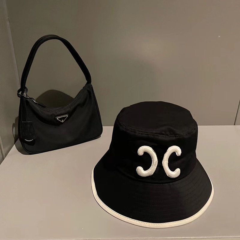 

Designer Bucket Hat Ball Cap Beanie For Woman Mens Fashion Caps Hats Fisherman Sunhat Outdoor Casual Luxury Hat D22053101CY, Black