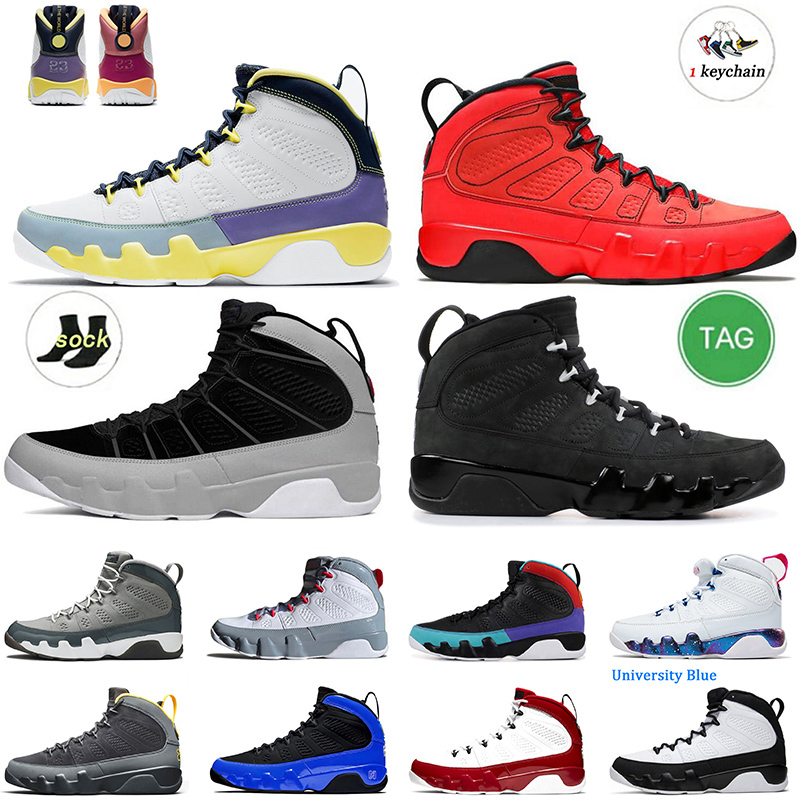 

2022 Men Basketball Shoes 9s jumpman 9 with socks Fire Red Particle Grey Change The World University Gold Blue Oregon Ducks mens trainers sports sneakers size 7-13, D52 40-47