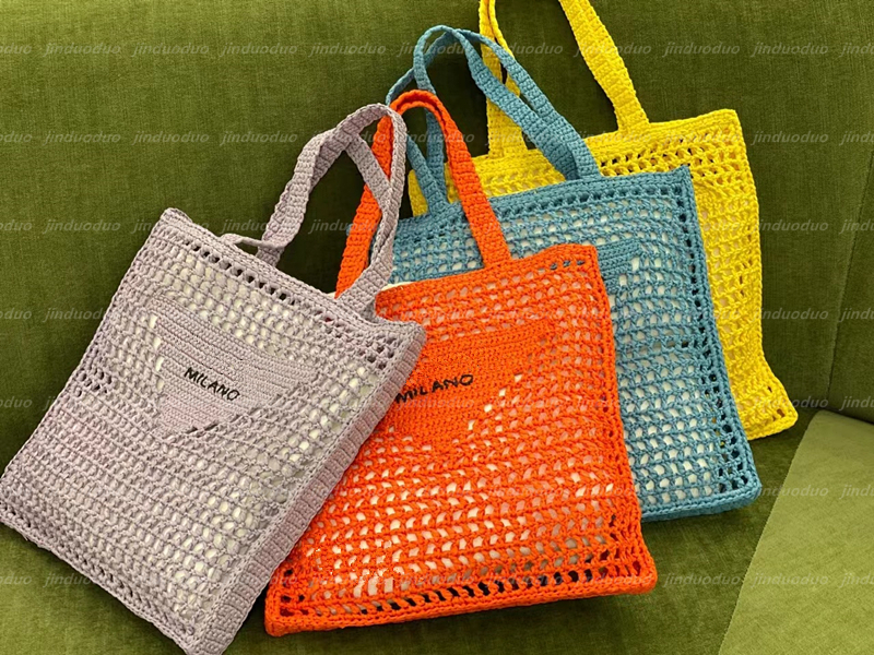 

Top quality Genuine leather Beach Bags Shoulder Bag summer Women's Nylon men tote flap cross body Bags Luxury Designer famous woman Straw Cases cards handbag, Purple